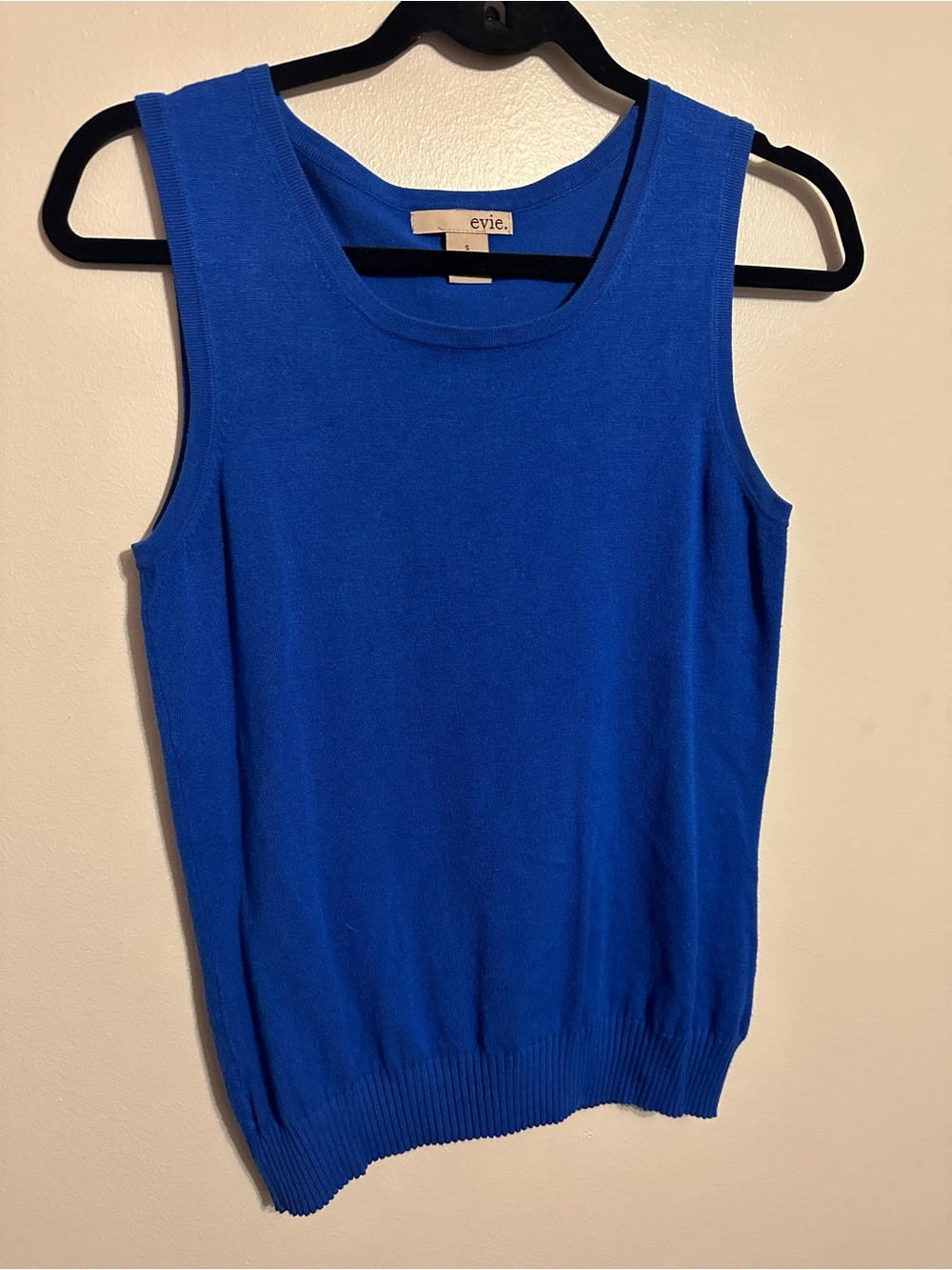 EVIE Cobalt Blue Sleeveless Knit Tank